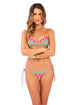 Luli Fama Sunkissed Laughter Molded Push Up Bandeau Halter Top